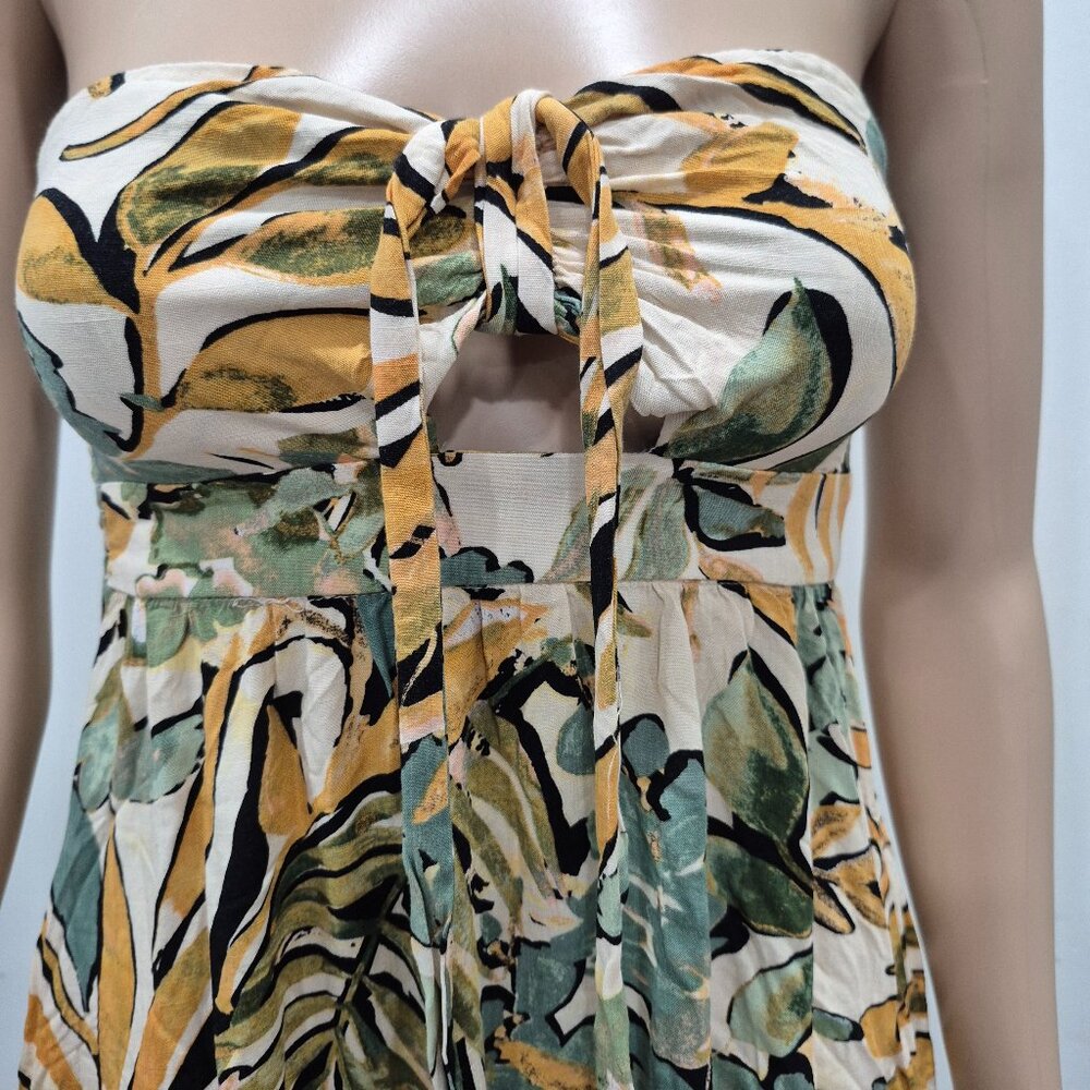 Rewind Tropical Palm Tree Maxi Dress Size XS - Picture 8 of 8